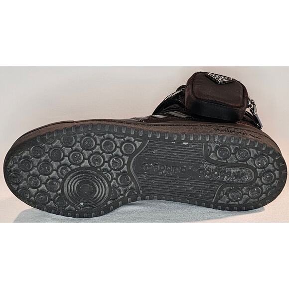 Adidas x Prada Men's US 6 Forum High Prada Core Black - Picture 9 of 16